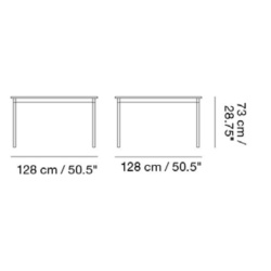 128 x 128 cm - Base table - Muuto