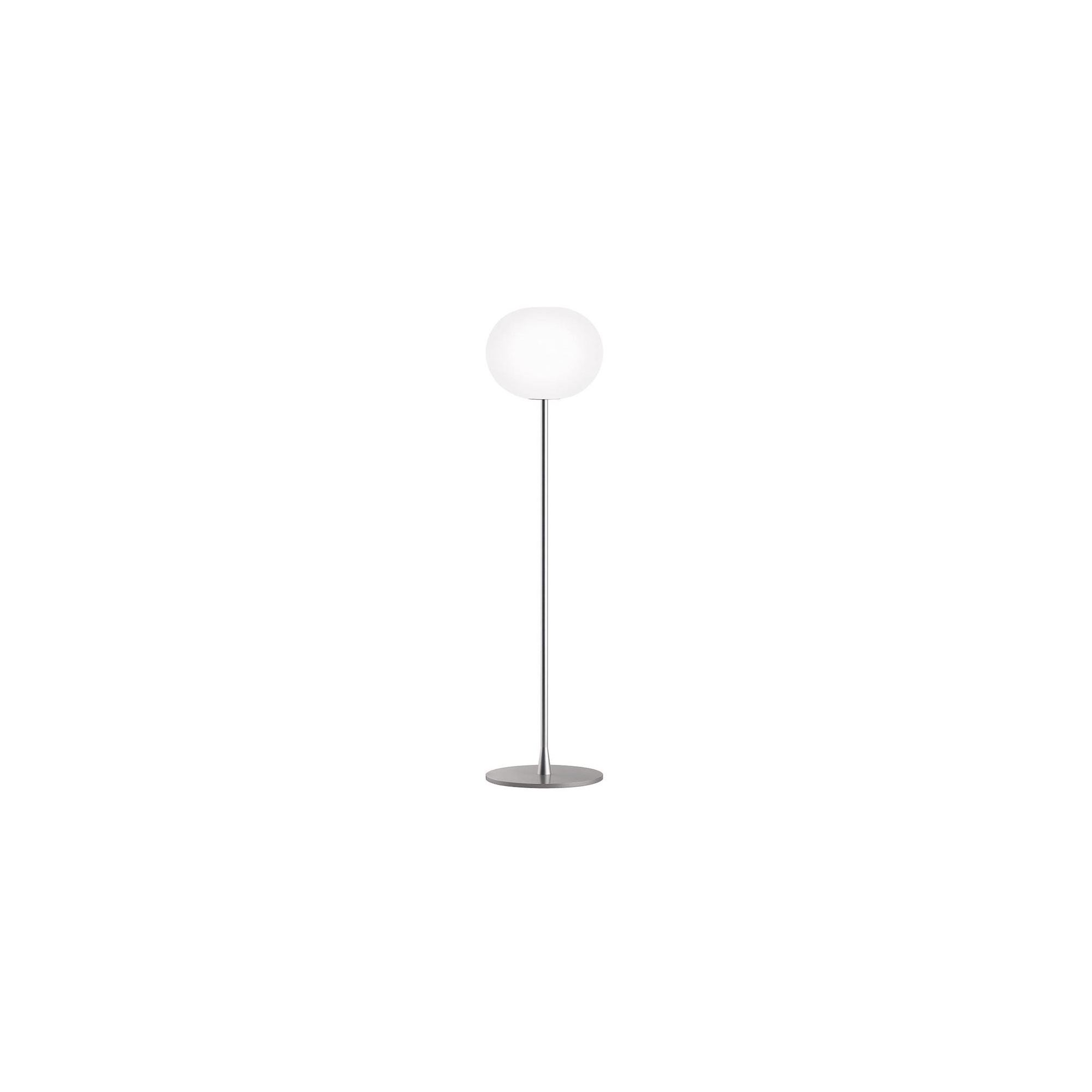 Glo-Ball F1 floor lamp – silver (F3031020) - Flos