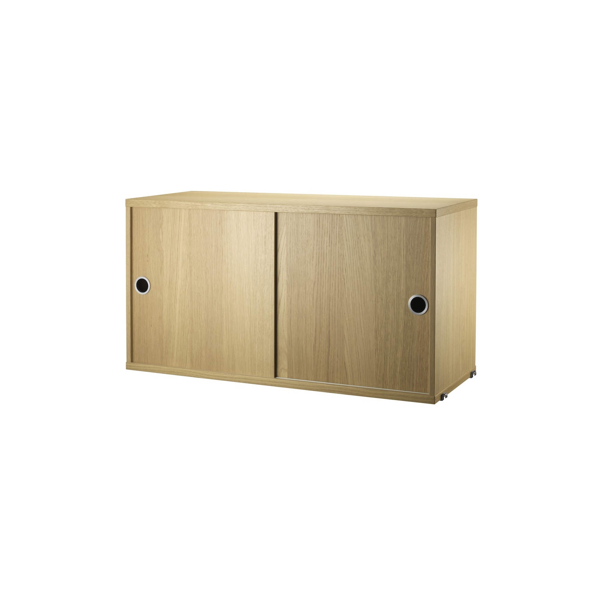 Cabinet portes coulissantes - chêne - L78xP30xH42 cm - String Furniture