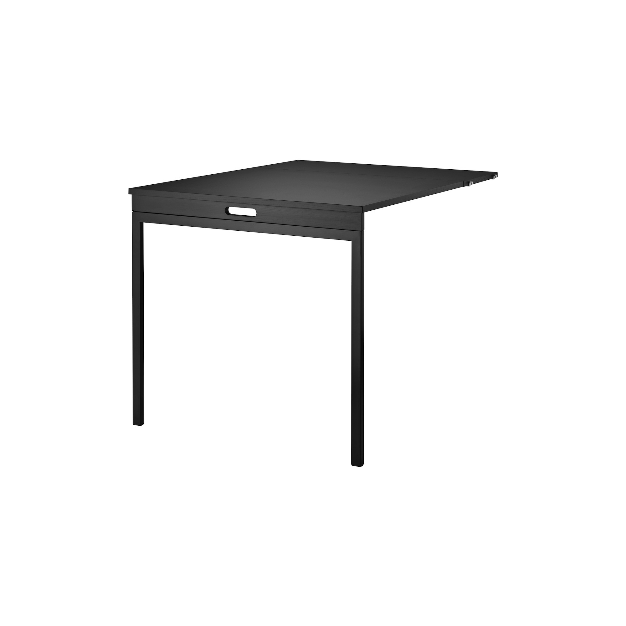 Folding Table - Black Stained Ash/Black - String Furniture