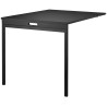 Folding Table - Black Stained Ash/Black - String Furniture