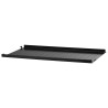 58x30cm - metal shelf, low edge - black - String Furniture