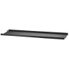 78x20cm - metal shelf, low edge - black - String Furniture