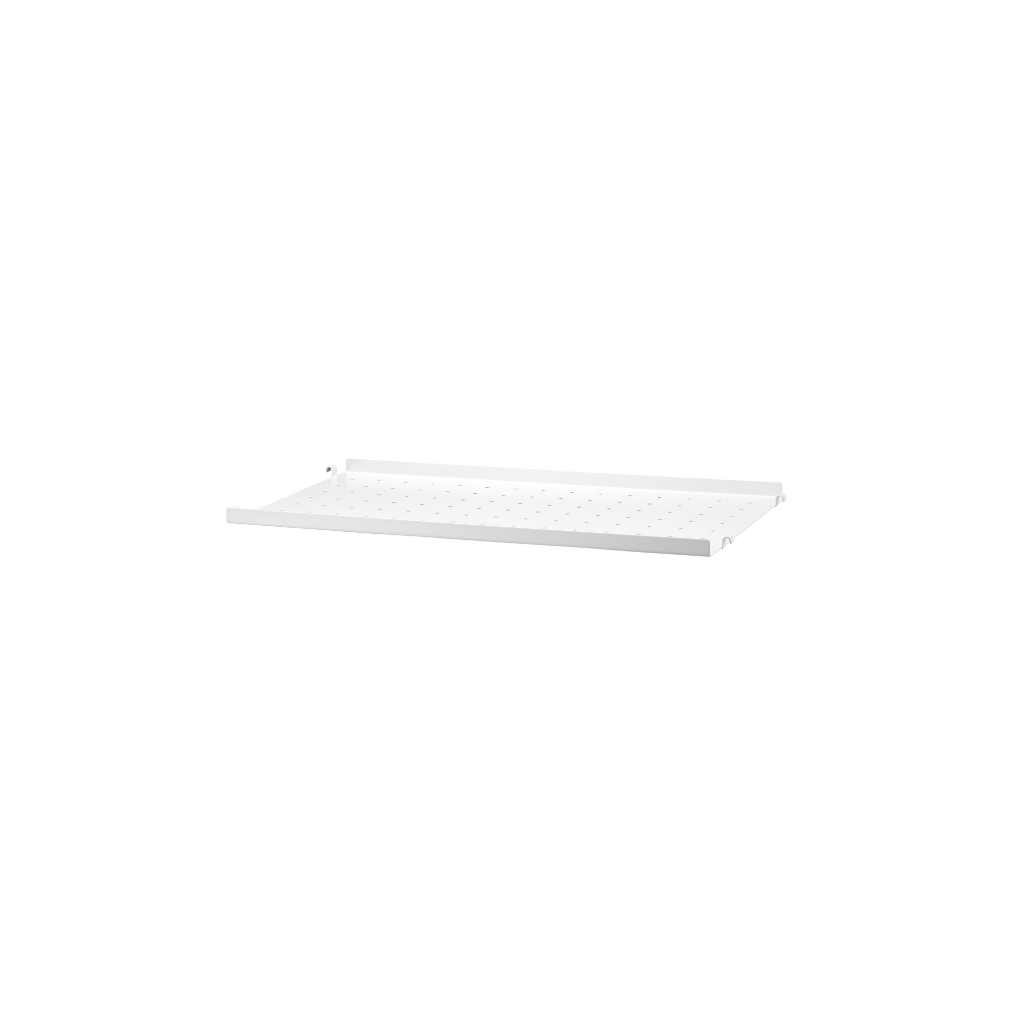 58x30cm - metal shelf, low edge - white - String Furniture