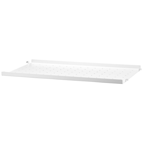 58x30cm - metal shelf, low edge - white - String Furniture