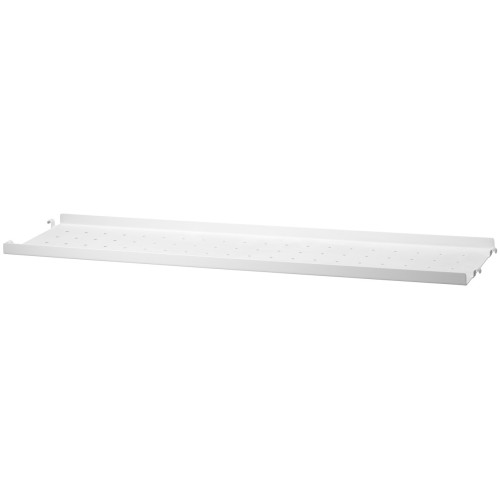 78x20cm - metal shelf, low edge - white - String Furniture