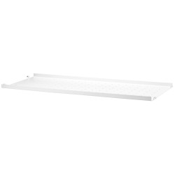 78x30cm - metal shelf, low edge - white - String Furniture