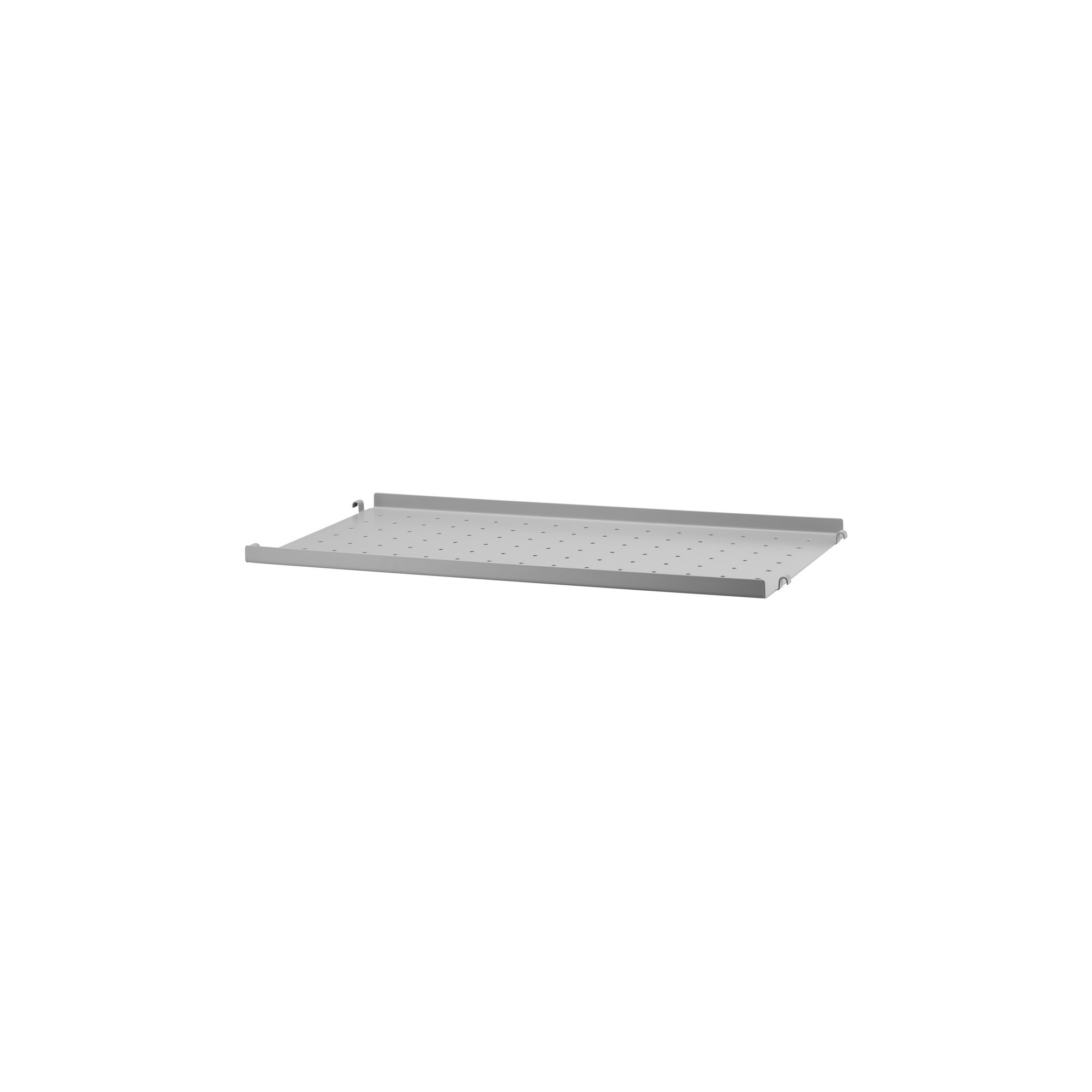 58x30cm - metal shelf, low edge - grey - String Furniture