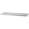 78x20cm - metal shelf, low edge - grey - String Furniture