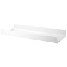 78x30cm - metal shelf, high edge - white - String Furniture