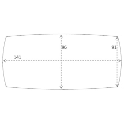 ÉPUISÉ 141 x 96 cm - table C28 - FDB Møbler