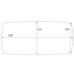 ÉPUISÉ 240 x 112 cm - table C28 - FDB Møbler