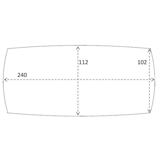 ÉPUISÉ 240 x 112 cm - table C28 - FDB Møbler