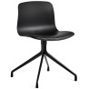 AAC10 - black shell, black Silk leather seat - black base - HAY