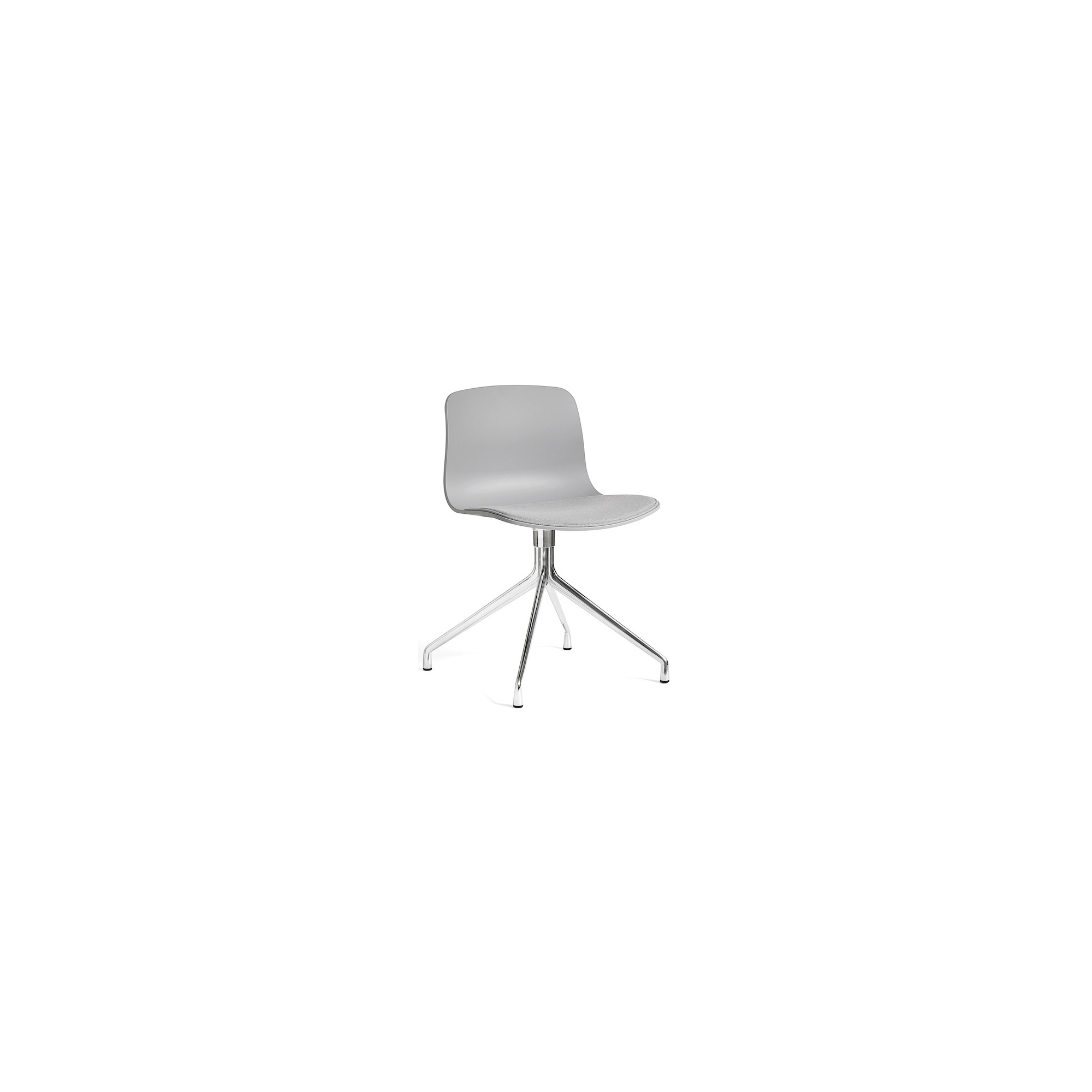 AAC10 - concrete grey shell, Steelcut 140 seat - alu base - HAY