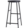 H65 - black oak + soft black steel - Cornet bar stool - HAY