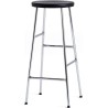 H65 - black oak + chromed steel - Cornet bar stool - HAY