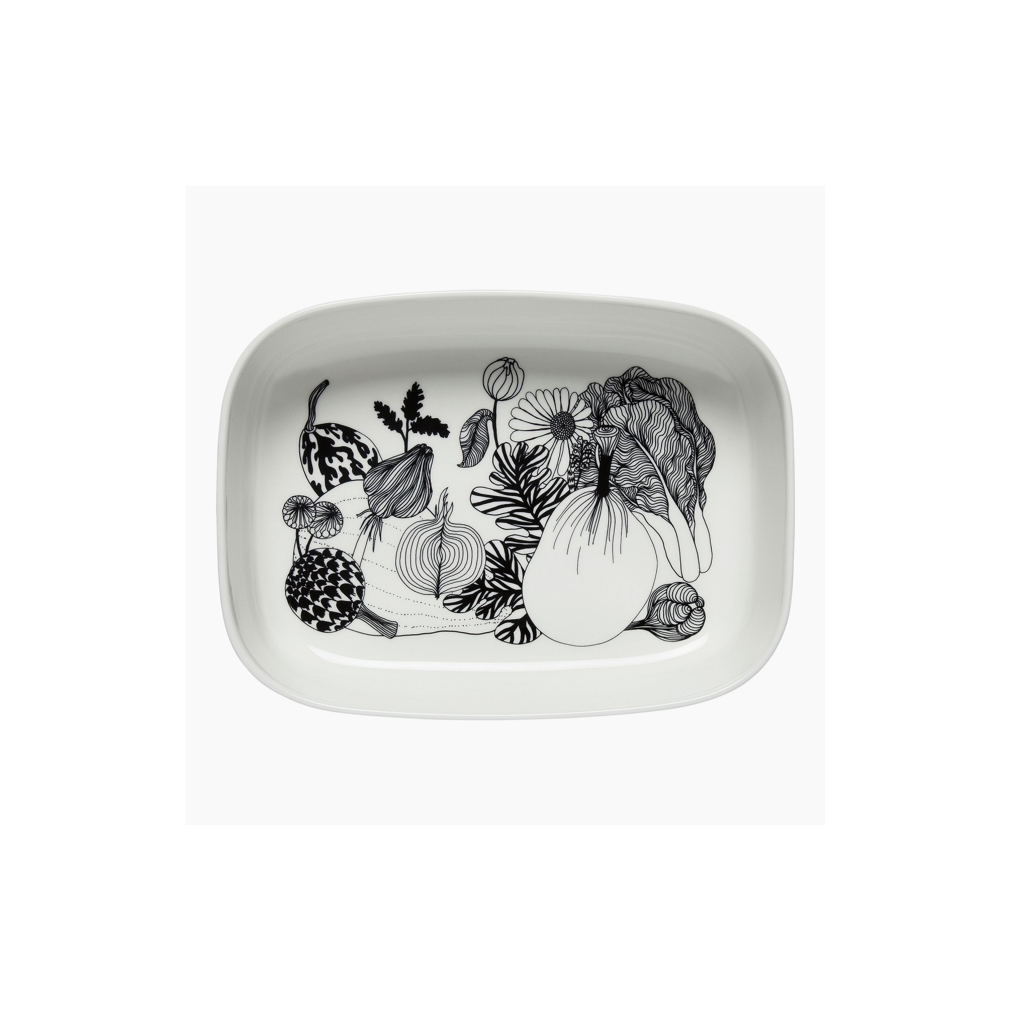 - Marimekko Serving dish 28x20,5cm - Oiva / Siirtolapuutarha - 190