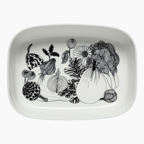 - Marimekko Serving dish 28x20,5cm - Oiva / Siirtolapuutarha - 190