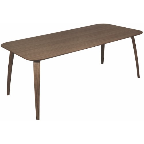 90x180cm - noyer - table de repas Gubi rectangulaire