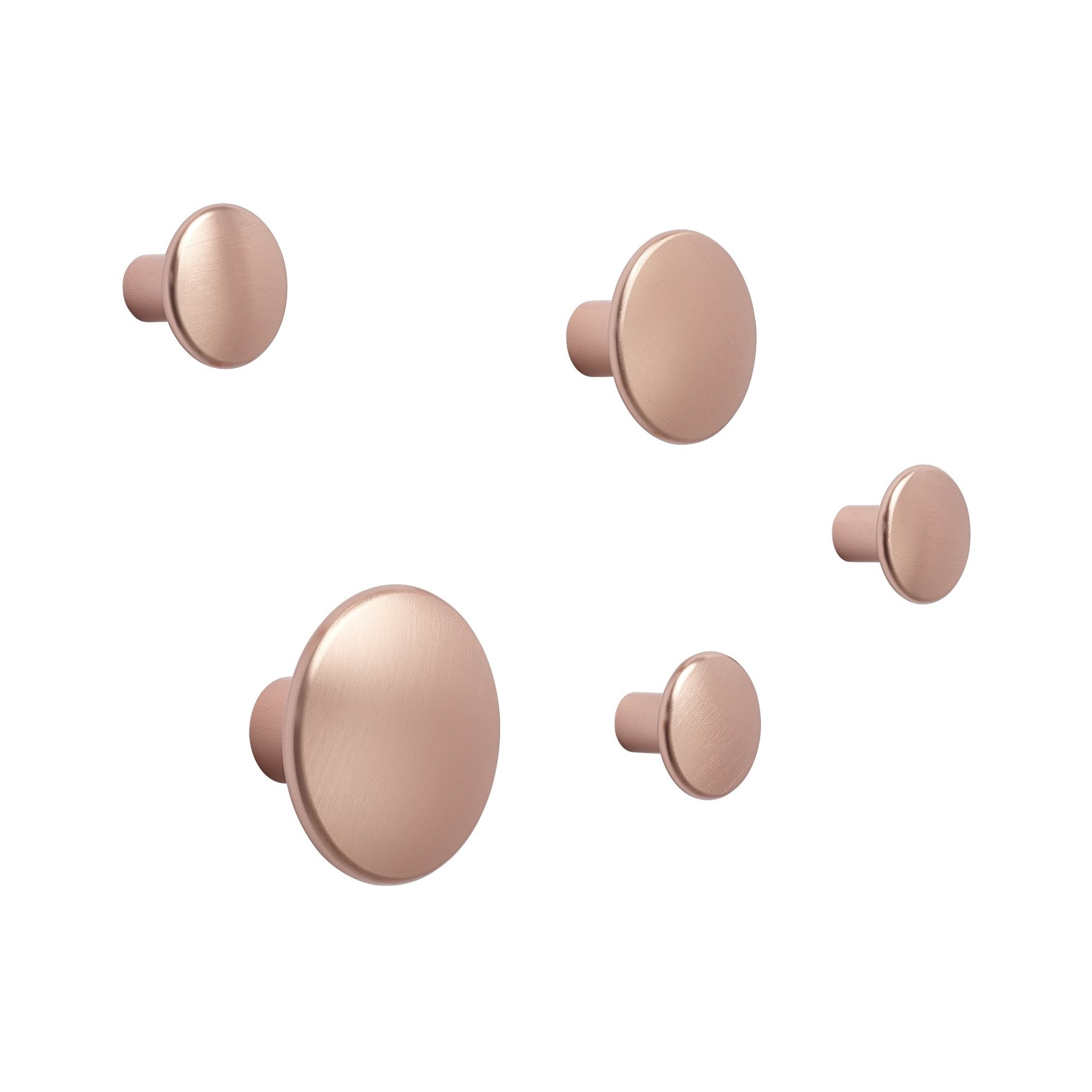 medium rose - 5 x The Dots metal - Muuto