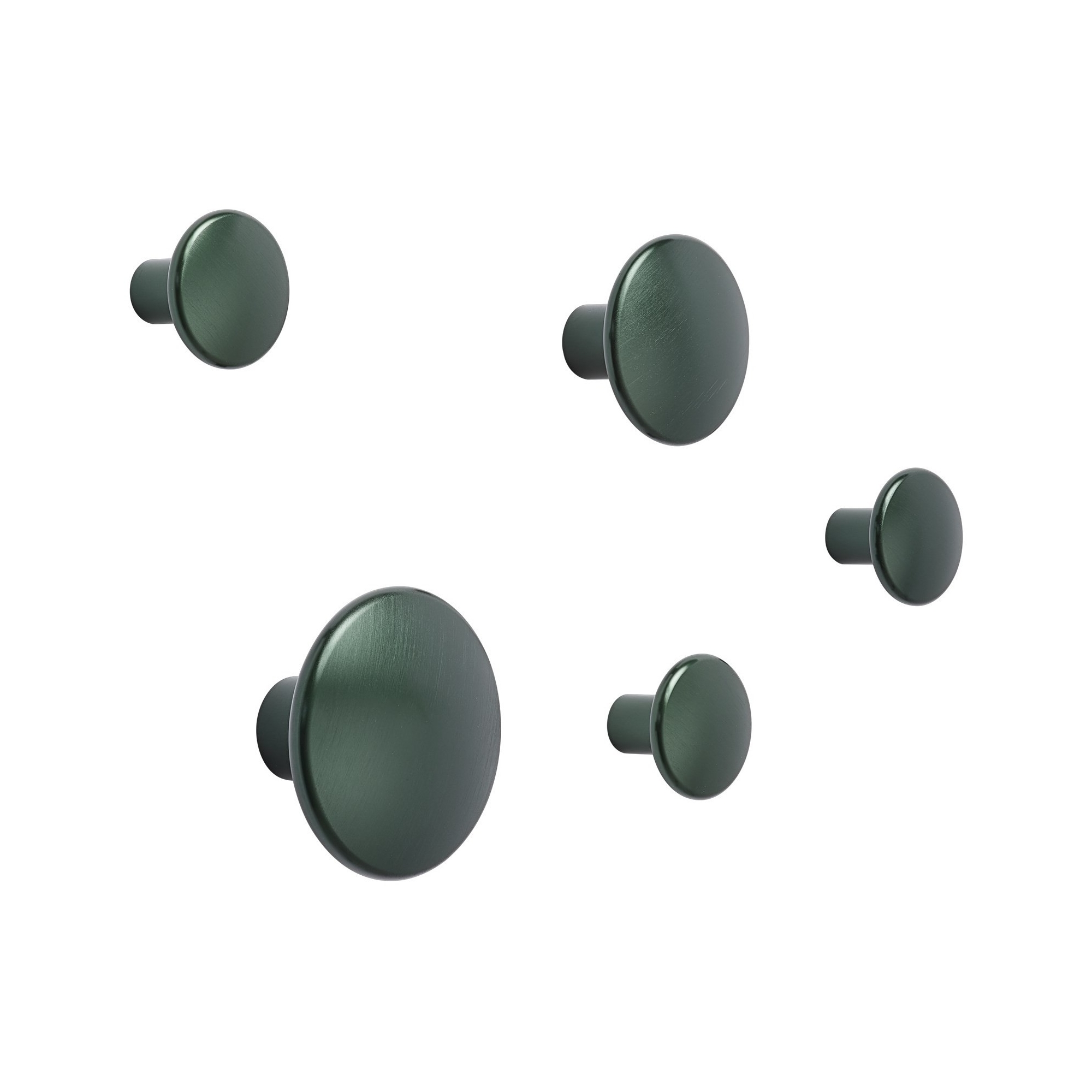 dark green - 5 x The Dots metal - Muuto