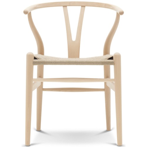 Carl Hansen & Søn – Chaise CH24, hêtre savonné et corde de papier naturelle