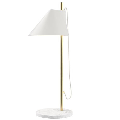 blanc / laiton / marbre - lampe de table Yuh - Louis Poulsen