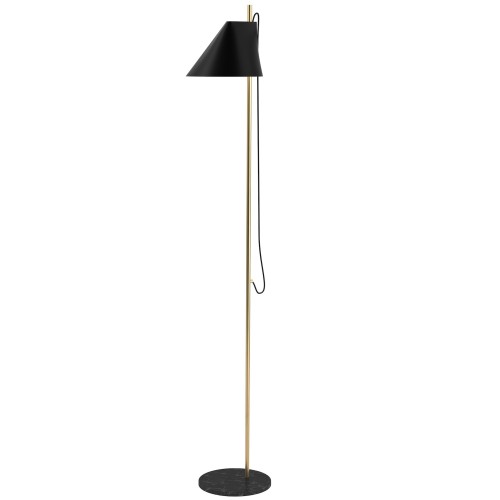 black / brass / marble - floor lamp - Yuh - Louis Poulsen