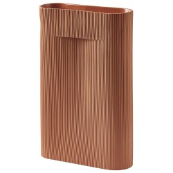 Ridge vase – H35cm – Terracotta