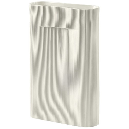 Vase Ridge – H35cm – Blanc cassé - Muuto