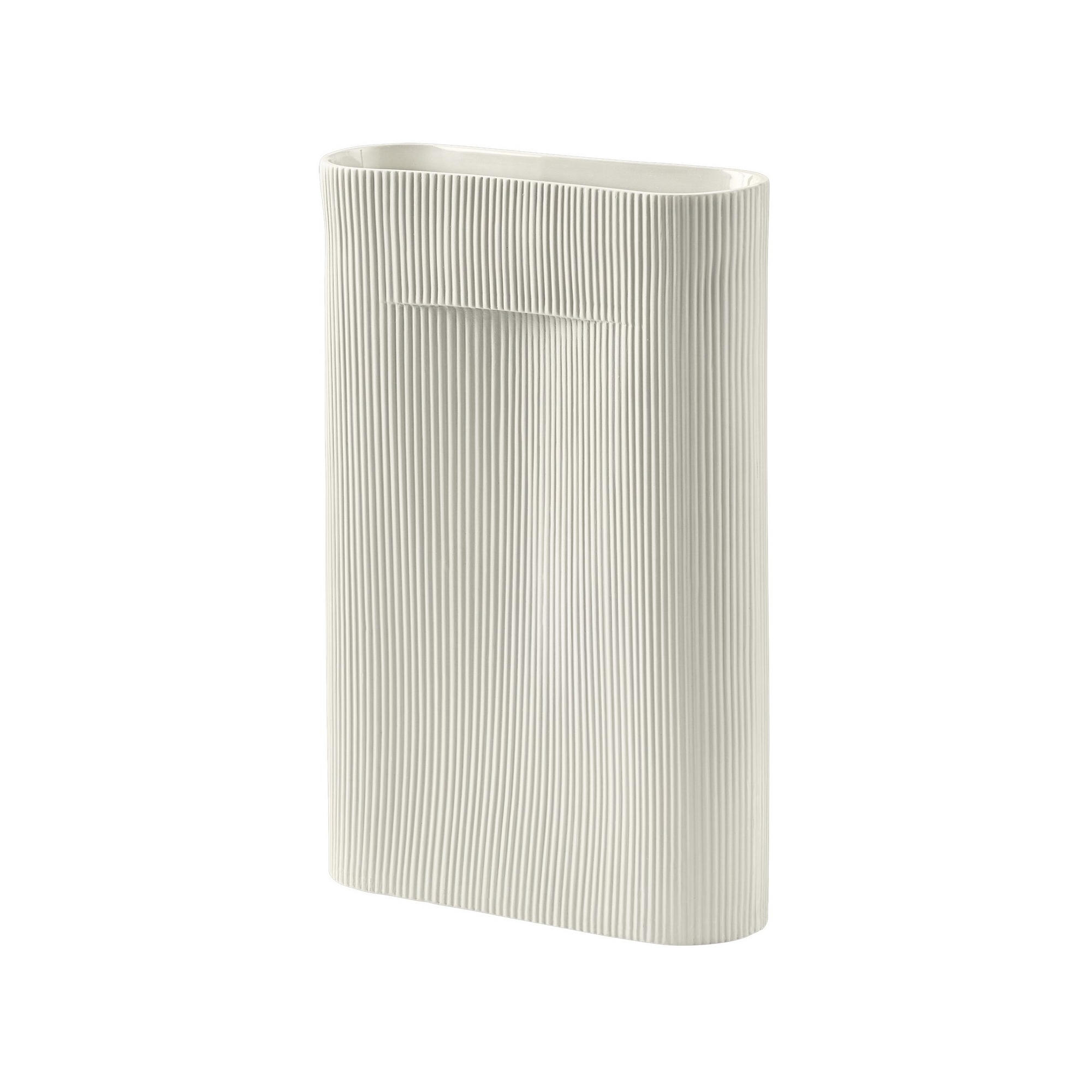 Ridge vase – H48,5cm – Off white