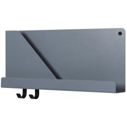 Folded shelf - bleu-gris - L51 x P6,9 x H22 cm - Muuto