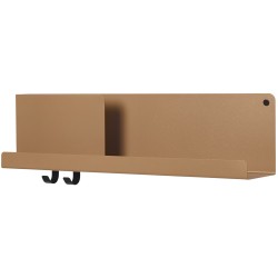 Folded shelf - burnt orange - L63 x D12,4 x H16,5 cm - Muuto