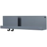 Folded shelf - bleu gris - L63 x P12,4 x H16,5 cm - Muuto