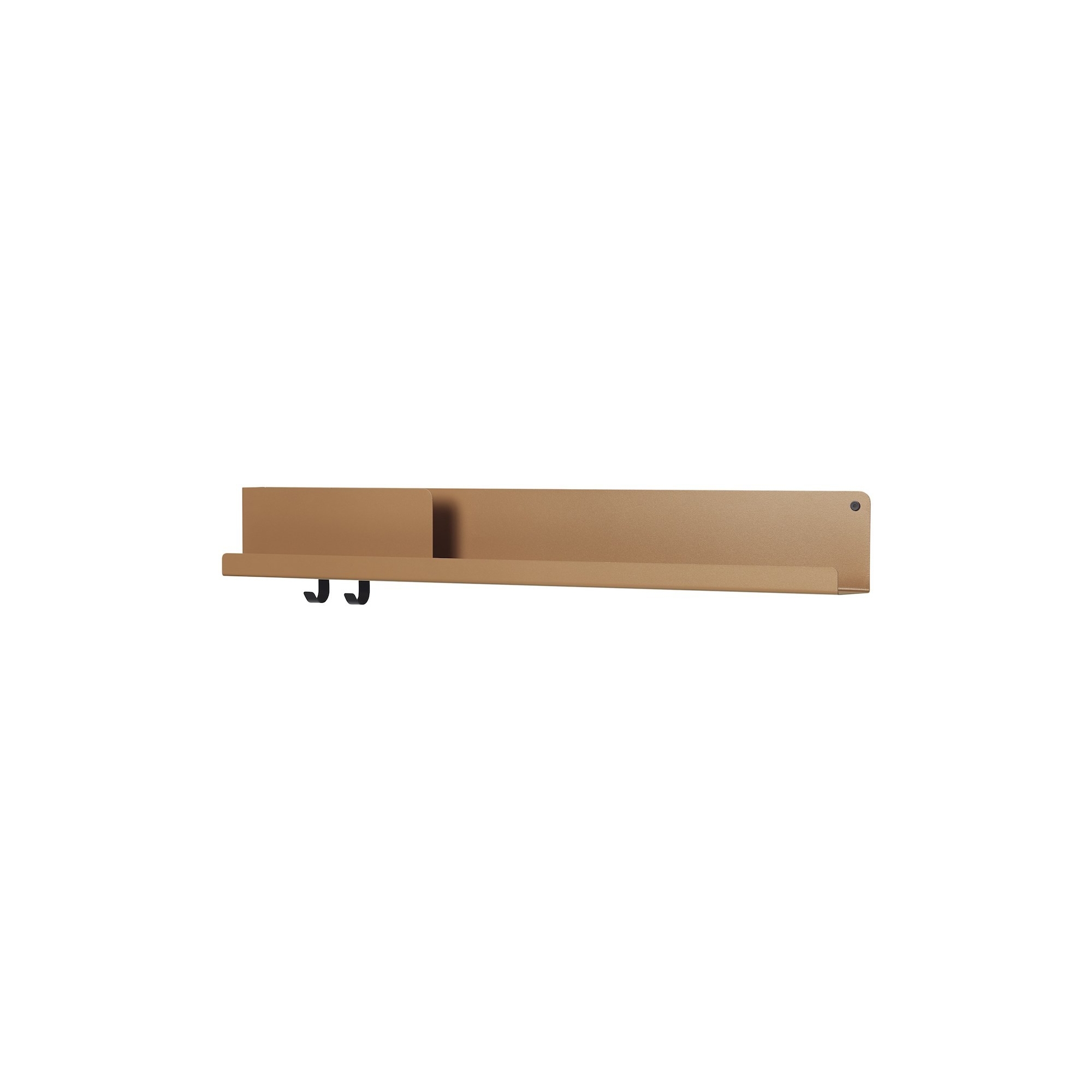 Folded shelf - burnt orange - L96 x D11,4 x H13 cm - Muuto