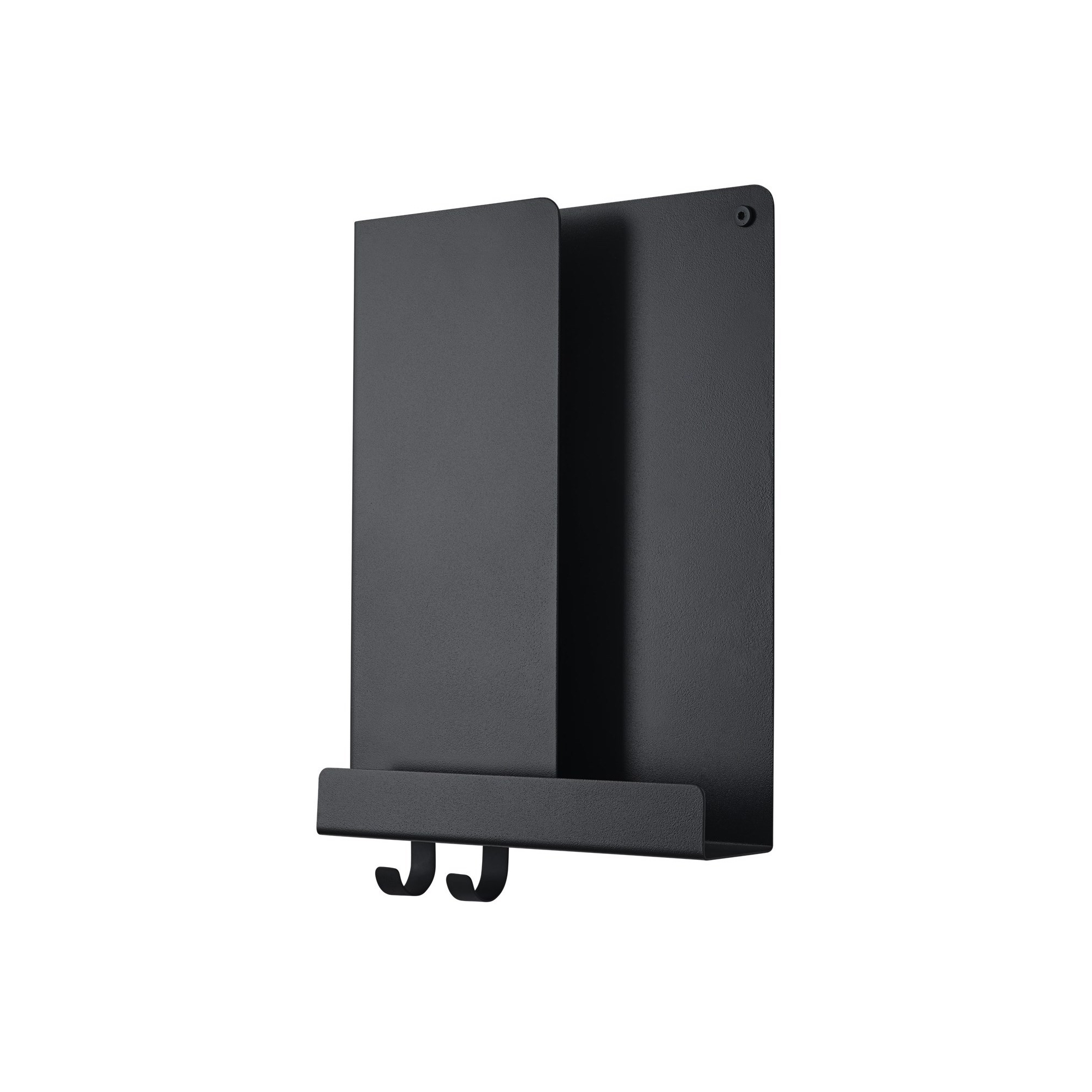 Folded shelf - L29,5 x D8 x H40 cm - black - Muuto