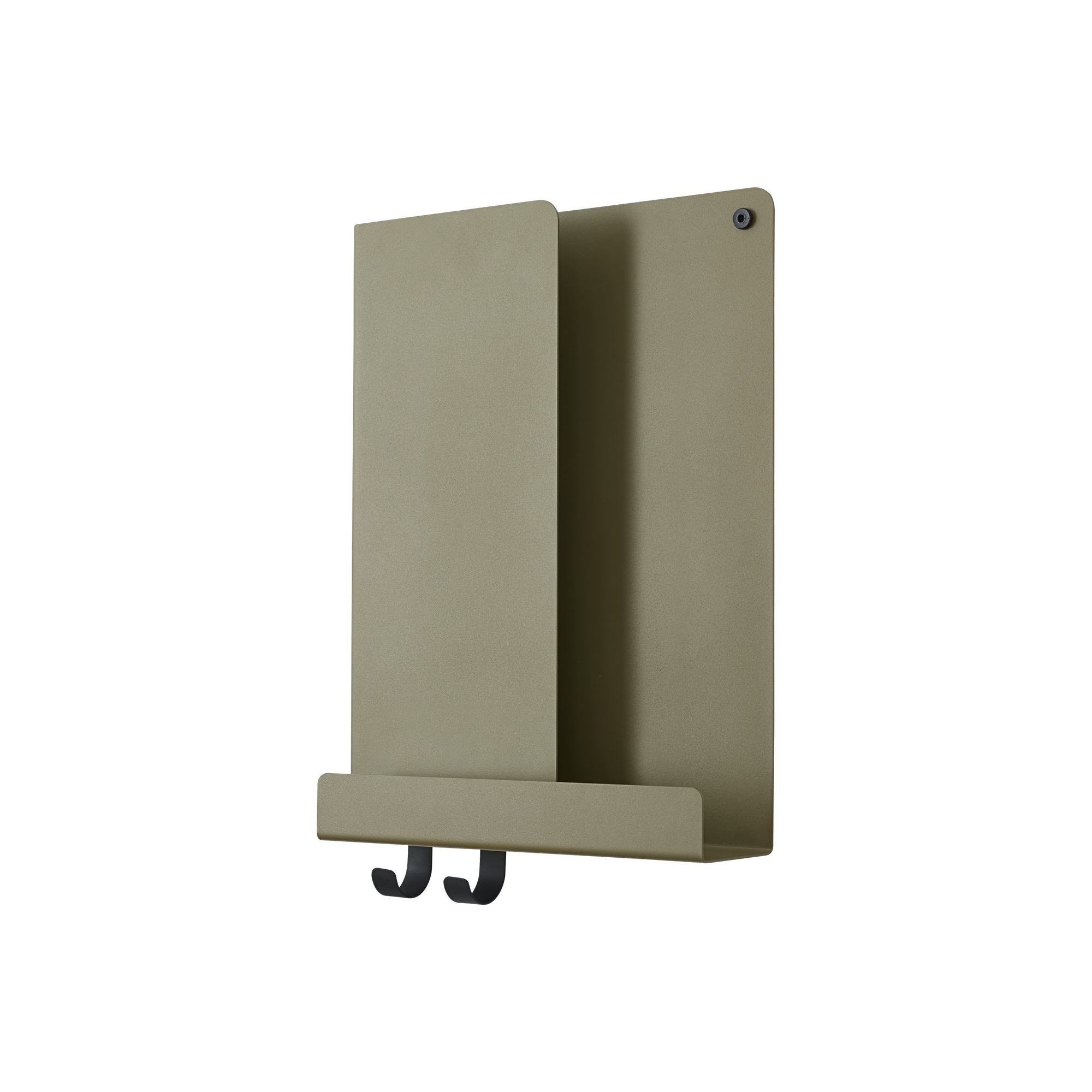 Folded shelf - L29,5 x D8 x H40 cm - olive - Muuto