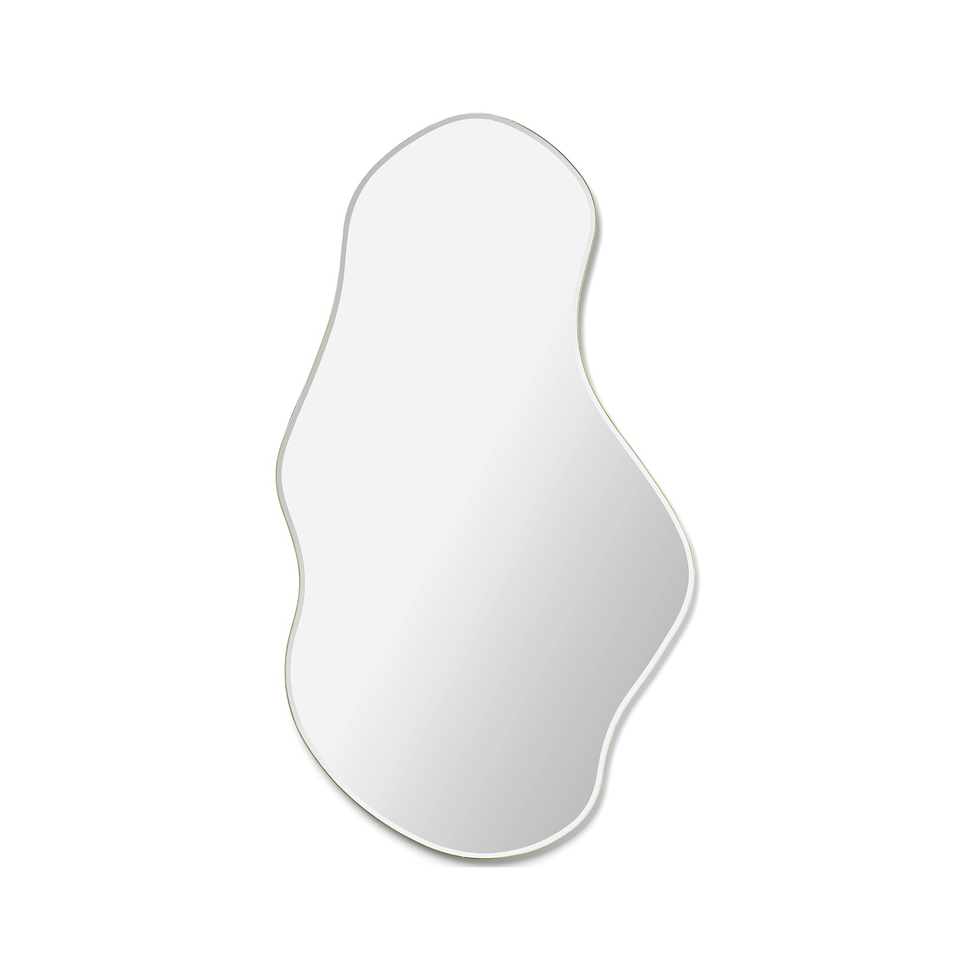 laiton - miroir Pond large - L63,5 x H110 x P1,5 cm - Ferm Living