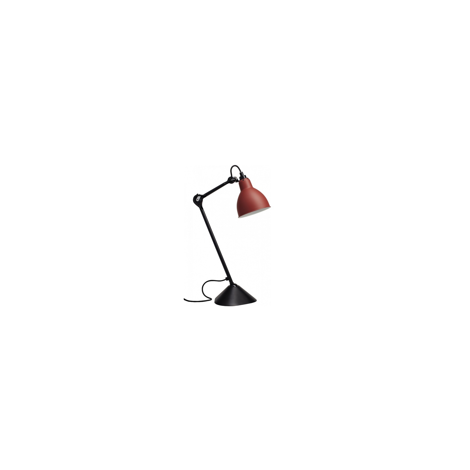 black / round red - Gras 205 - table lamp - DCW éditions