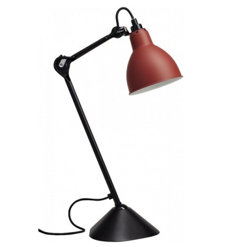 noir / rond rouge - Gras 205 - lampe de table - DCW éditions