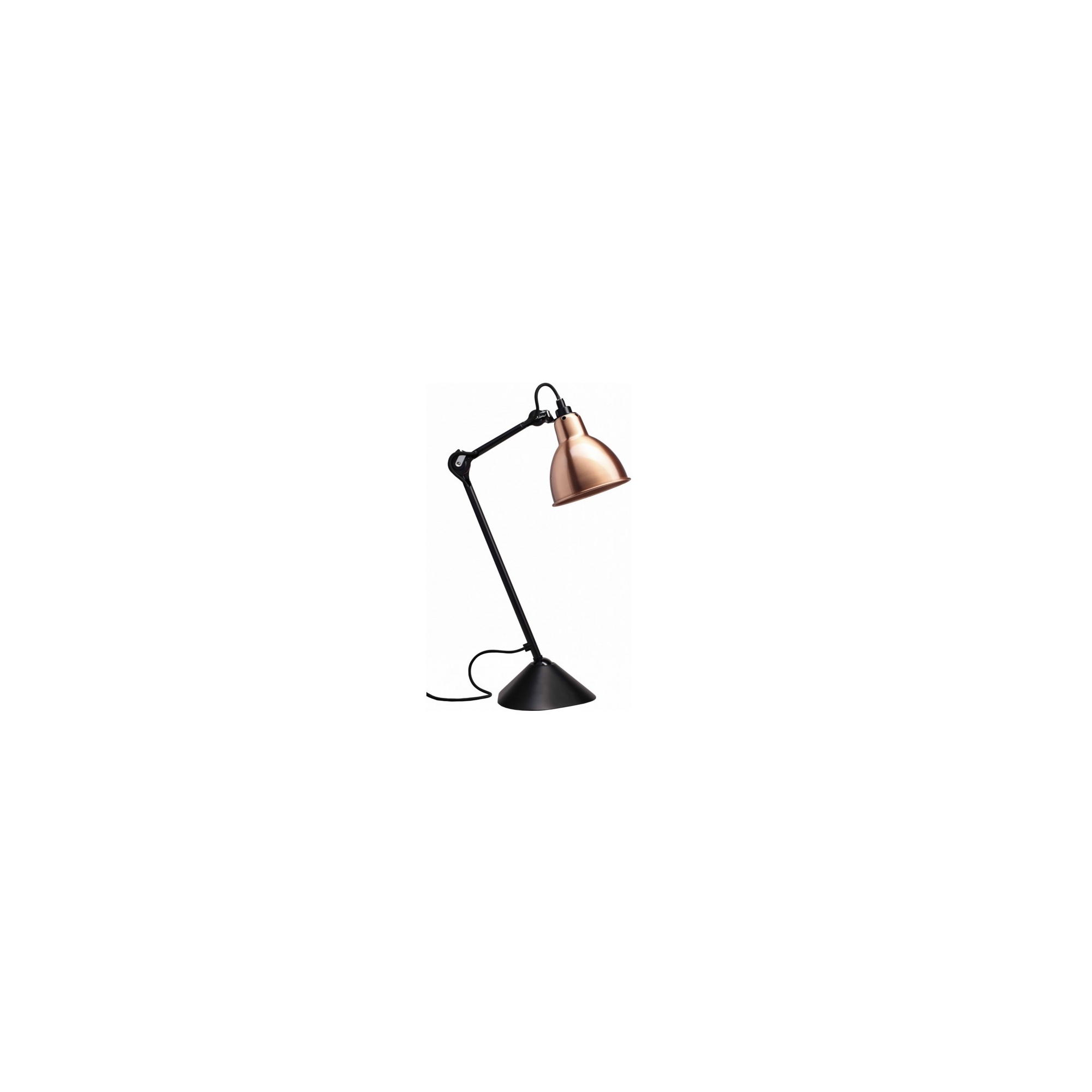 black / round copper - Gras 205 - table lamp - DCW éditions