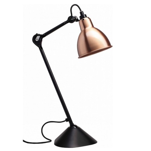 black / round copper - Gras 205 - table lamp - DCW éditions