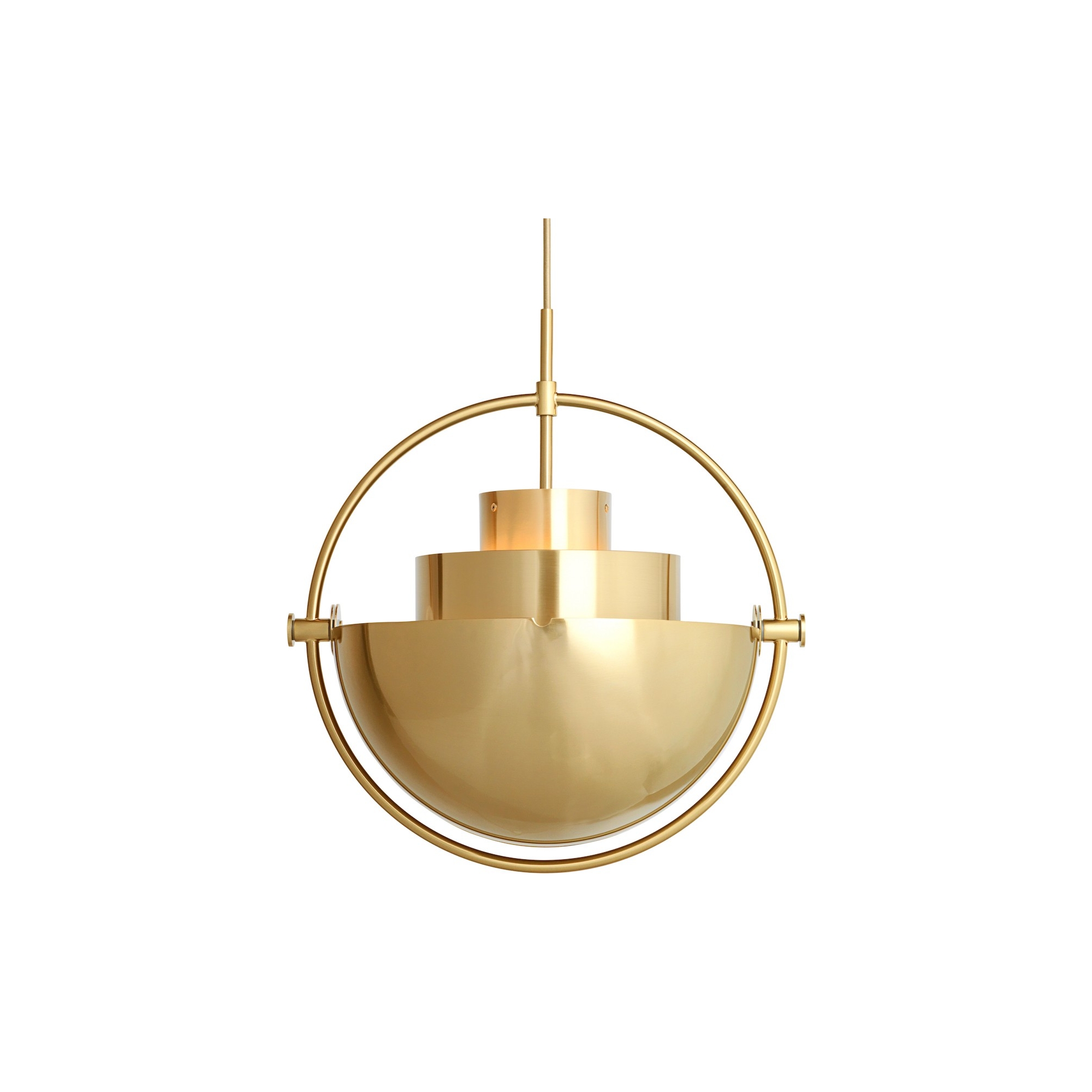 Gubi – Multi-Lite Ø36 cm pendant, shiny brass