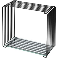 Verre – 33 x P18,8 cm – tablette intérieure + 4 supports d'étagères - Panton Wire - Montana