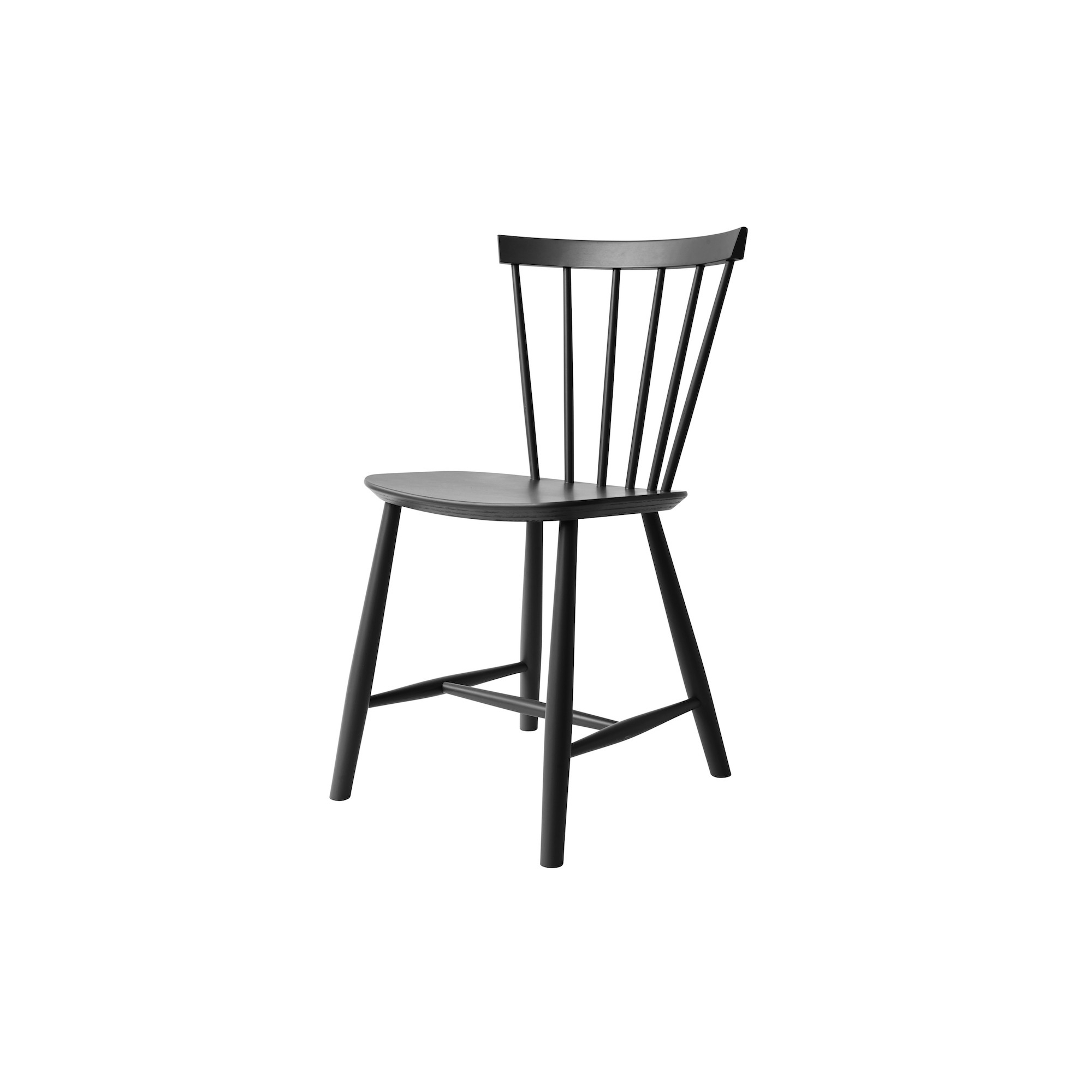 DISPLAY - black painted beech - J46 chair (sort)