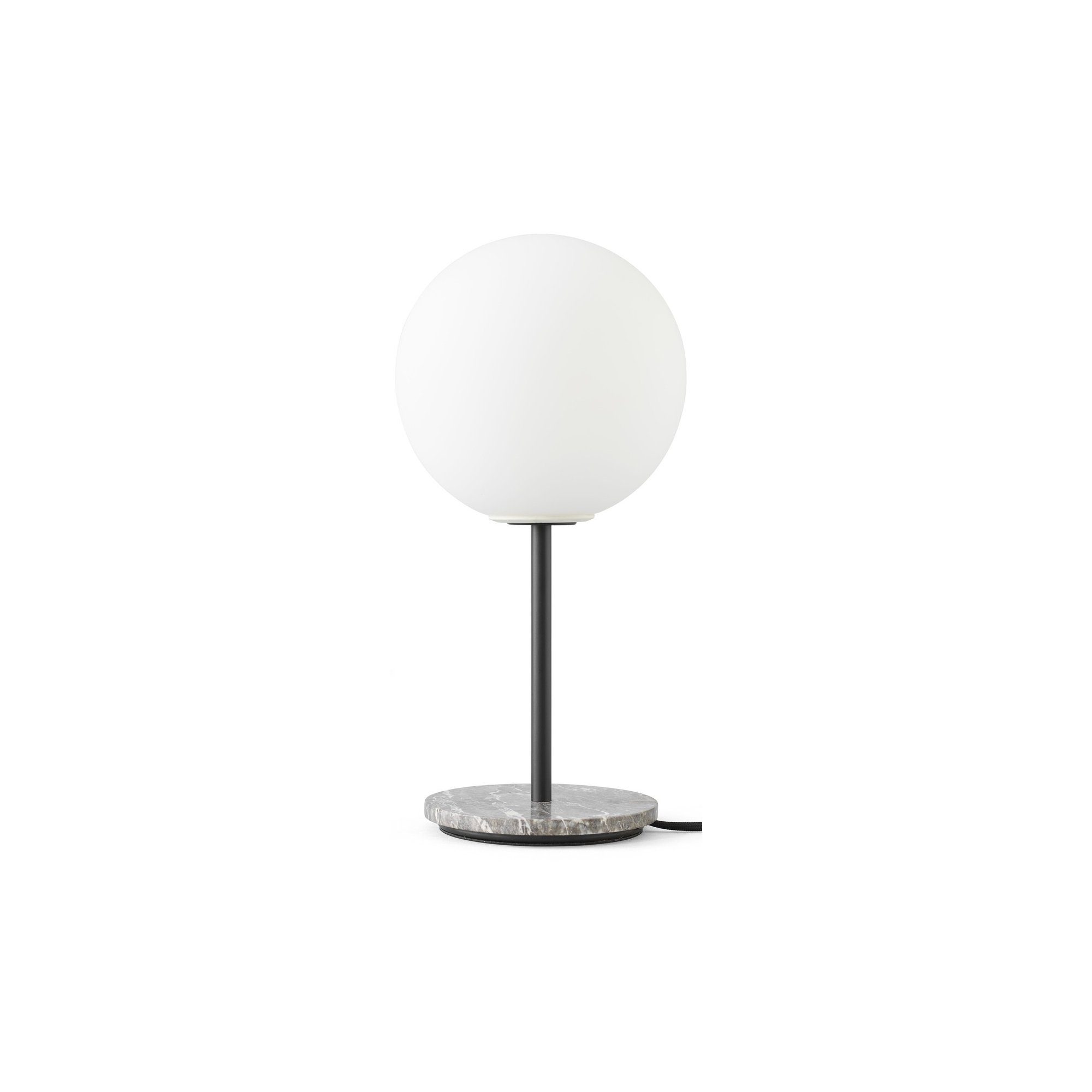 SOLD OUT - TR Bulb - high table lamp - grey marble - matt opal glass - Audo Copenhagen