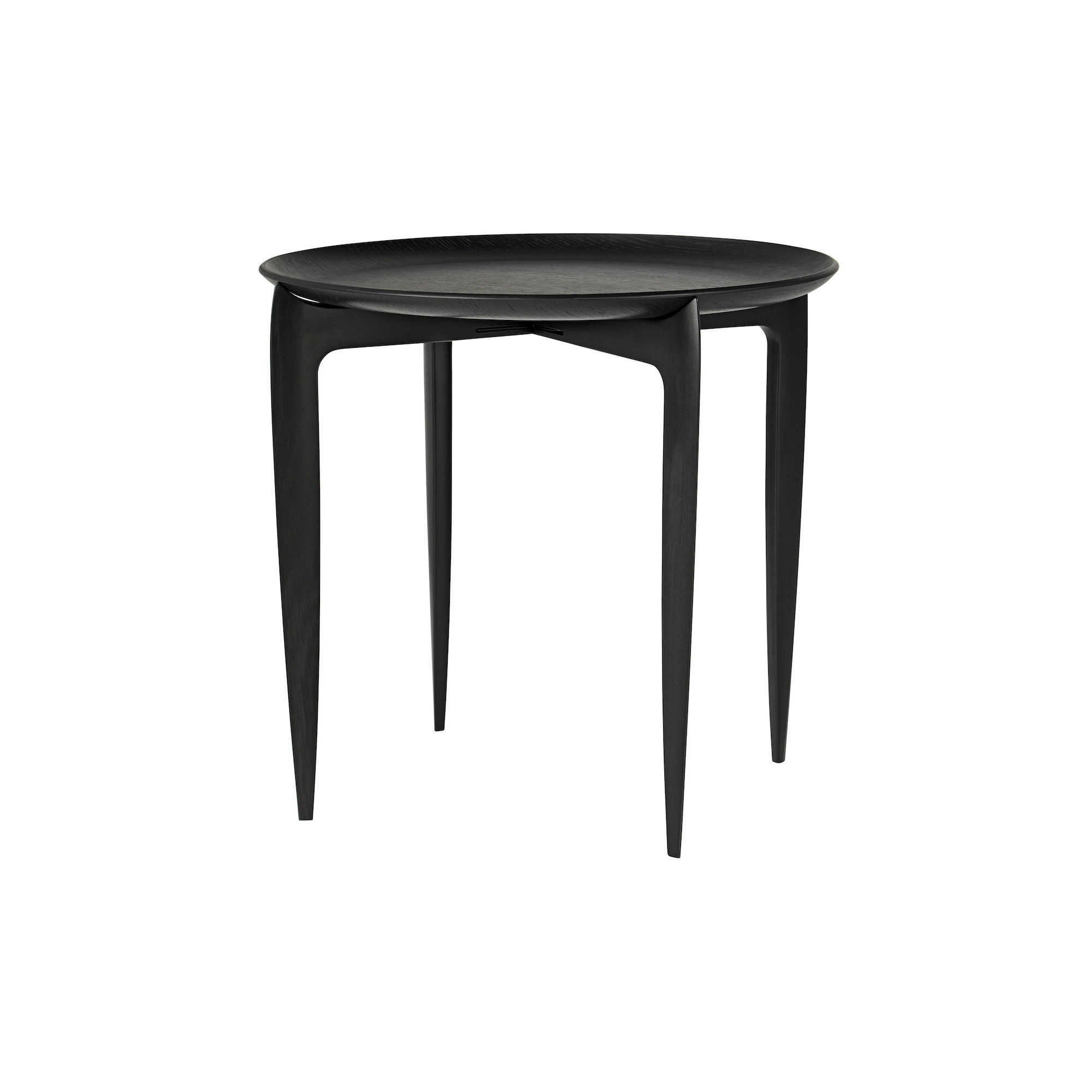 Ø45 - black oak - Foldable Tray Table - Fritz Hansen