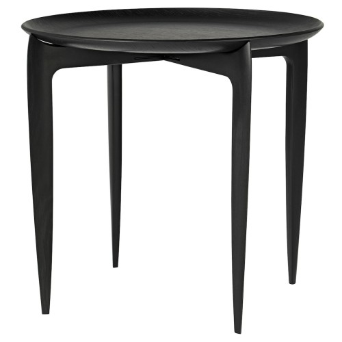 Ø45 - black oak - Foldable Tray Table - Fritz Hansen