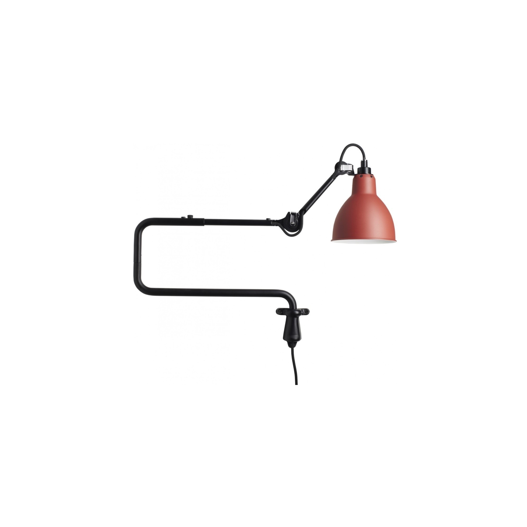 black / round red - Gras 303 - wall lamp - DCW éditions